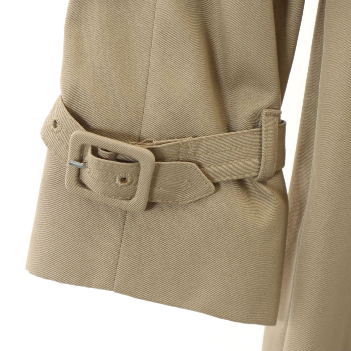 Aquascutum アクアスキュータム 70s 80s イングランド製 ヴィンテージ トレンチコート 8P ベージュ レディース