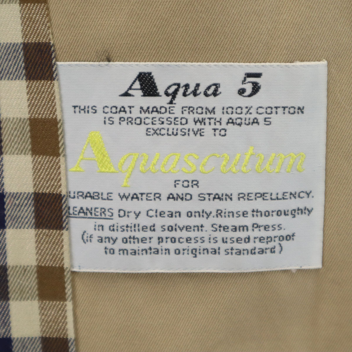 Aquascutum アクアスキュータム 70s 80s イングランド製 ヴィンテージ トレンチコート 8P ベージュ レディース