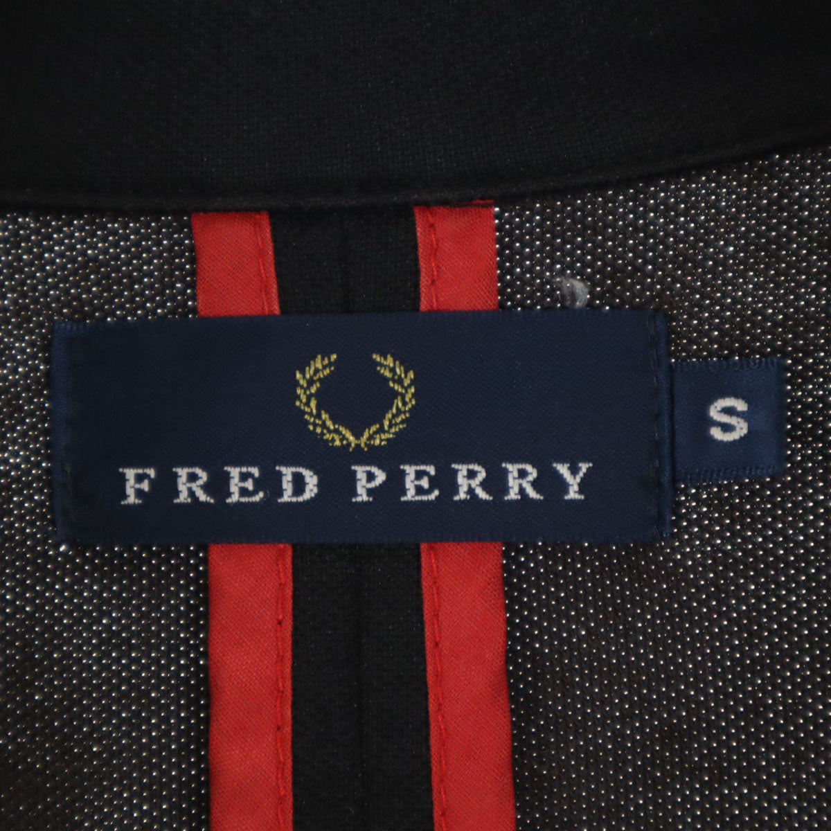 FRED PERRY フレッドペリー ジャージ テーラードジャケット S ブラック メンズ