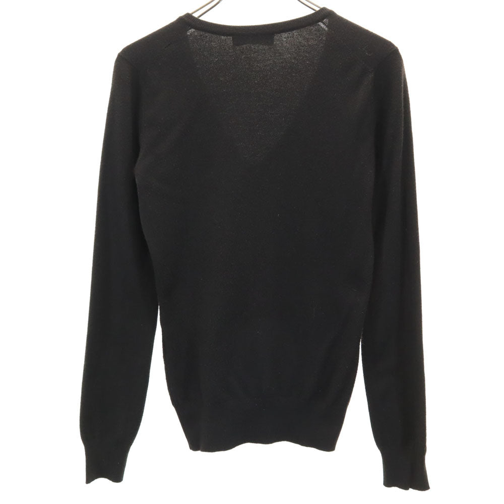DOLCE&GABBANA ドルチェアンドガッバーナ イタリア製 長袖 Vネック ニット 40 ブラック セーター レディース