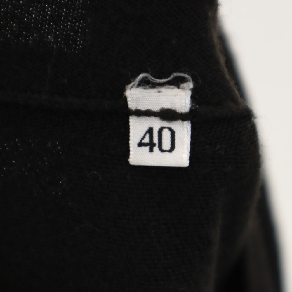 DOLCE&GABBANA ドルチェアンドガッバーナ イタリア製 長袖 Vネック ニット 40 ブラック セーター レディース