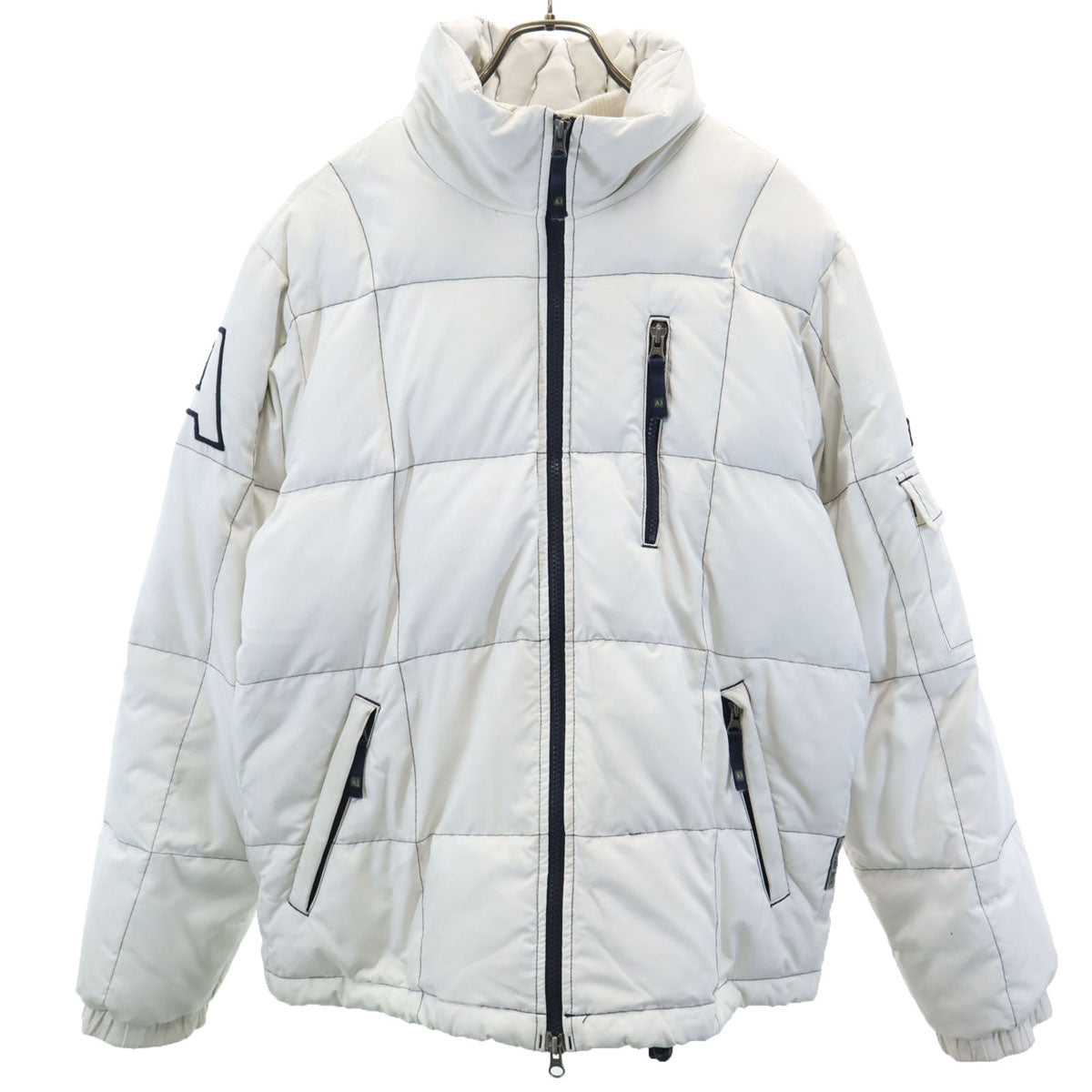 ARMANI JEANS アルマーニジーンズ スノーボード ダウンジャケット 32 白系 スキー レディース