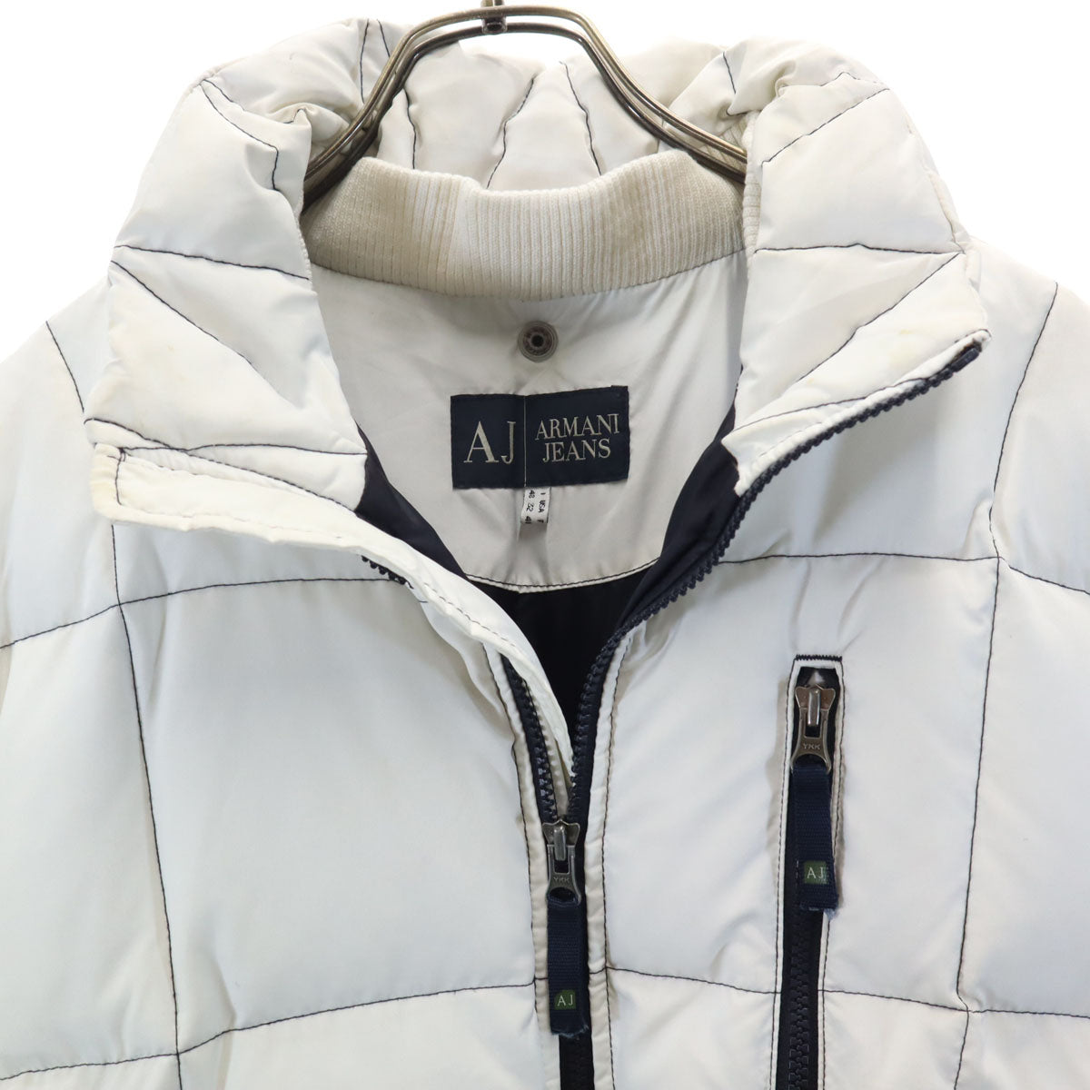 ARMANI JEANS アルマーニジーンズ スノーボード ダウンジャケット 32 白系 スキー レディース
