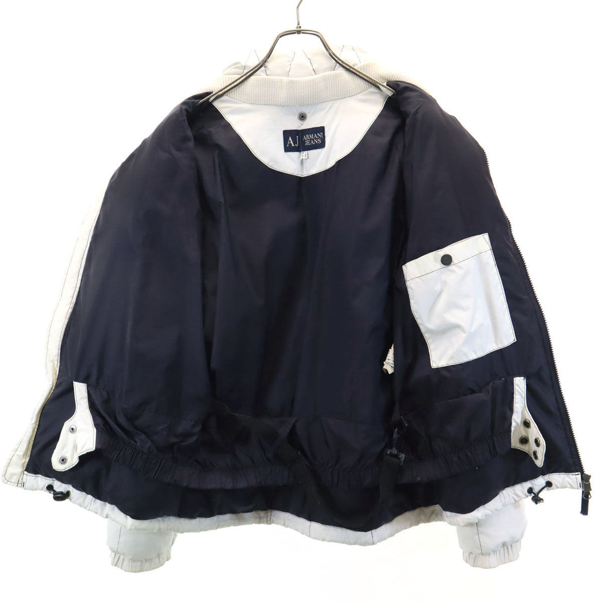 ARMANI JEANS アルマーニジーンズ スノーボード ダウンジャケット 32 白系 スキー レディース