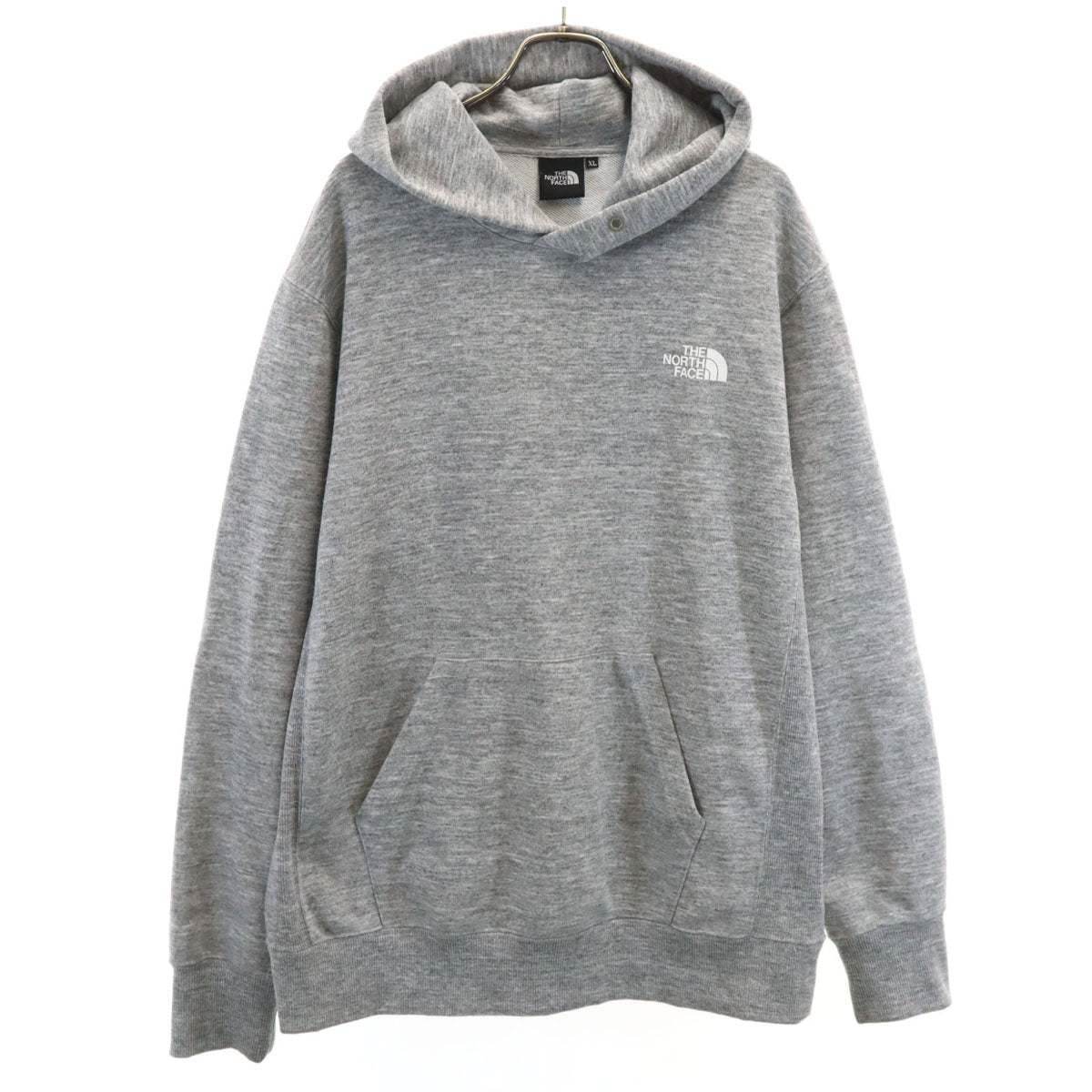 THE NORTH FACE ノースフェイス バックスクエアロゴ 長袖 スウェットパーカー XL グレー NT12238 アウトドア メンズ