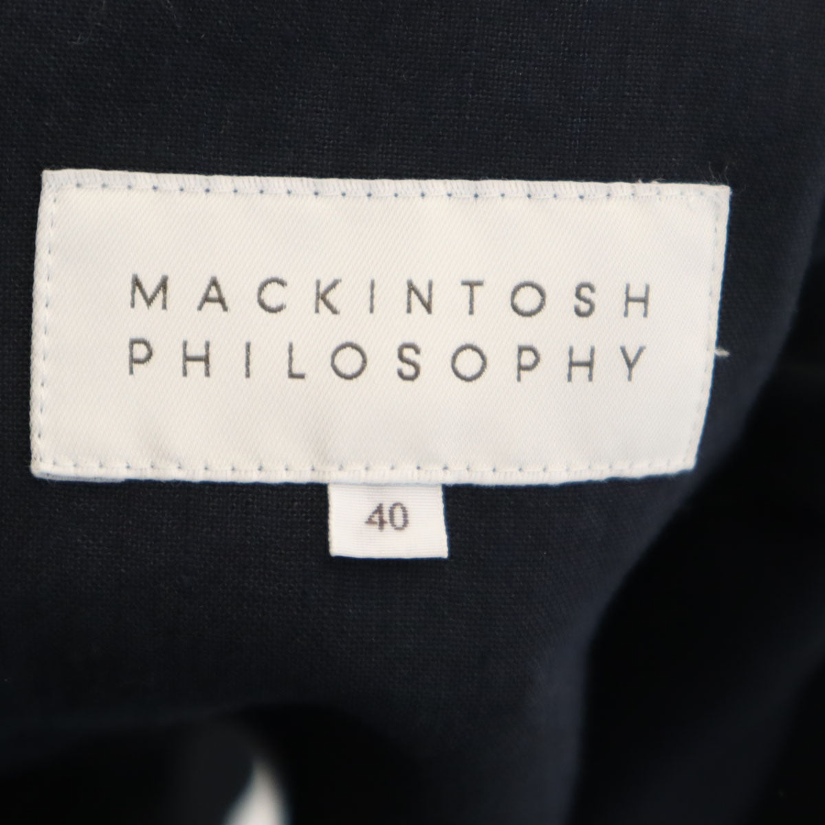 MACKINTOSH PHILOSOPHY マッキントッシュフィロソフィー リネンブレンド フィールドジャケット 40 ネイビー メンズ