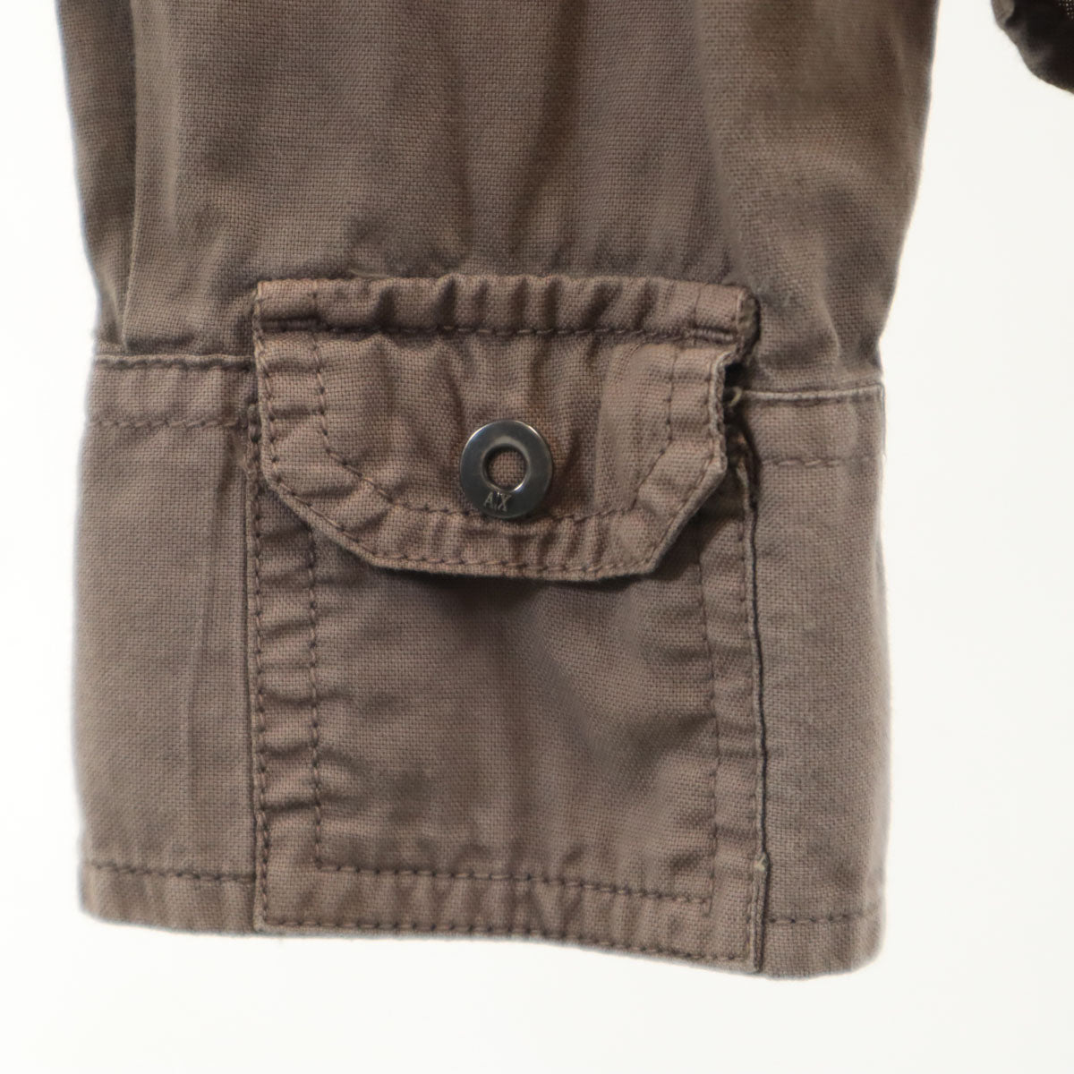 ARMANI EXCHANGE アルマーニエクスチェンジ 長袖 シャツ M アッシュブラウン メンズ