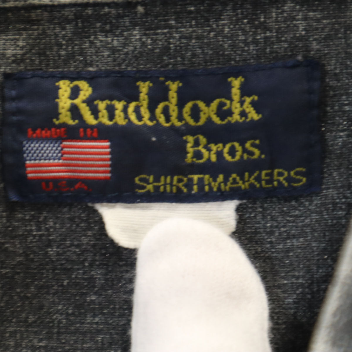 Ruddock Bros 90s オールド ネイティブ柄 長袖 ボタンダウンシャツ チャコール メンズ