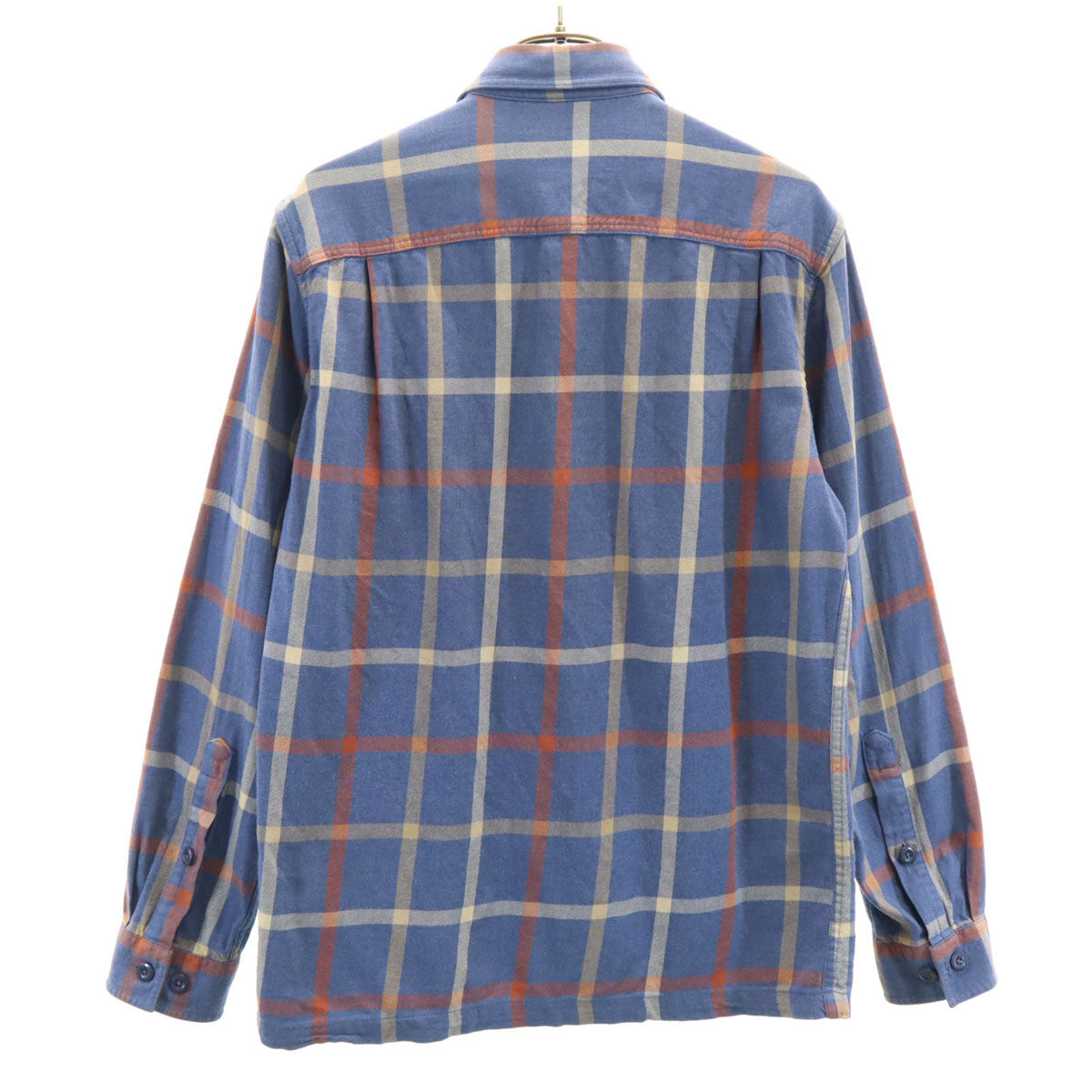 patagonia パタゴニア チェック柄 長袖 シャツ XS 青紺 アウトドア メンズ