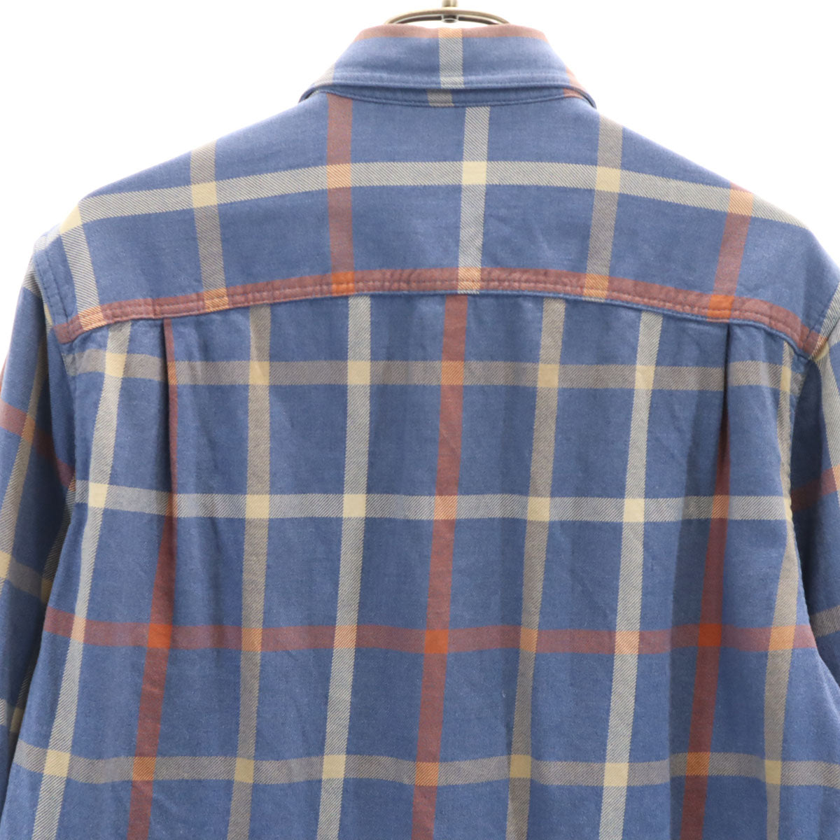 patagonia パタゴニア チェック柄 長袖 シャツ XS 青紺 アウトドア メンズ