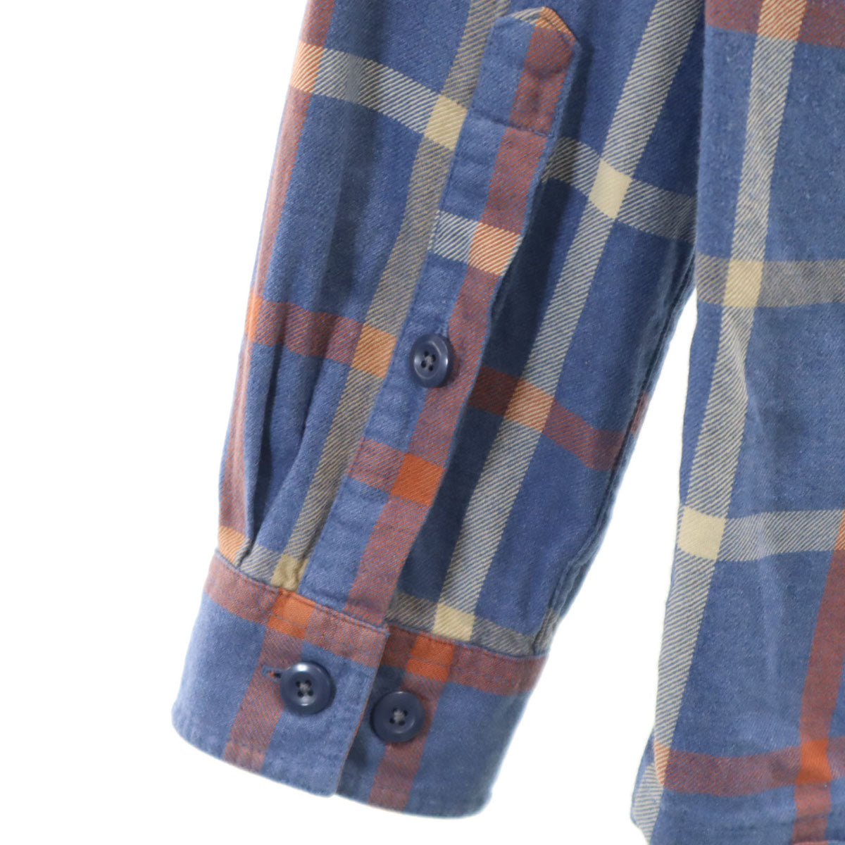 patagonia パタゴニア チェック柄 長袖 シャツ XS 青紺 アウトドア メンズ