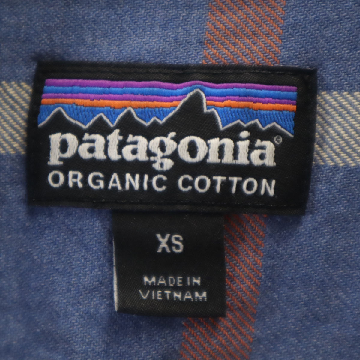 patagonia パタゴニア チェック柄 長袖 シャツ XS 青紺 アウトドア メンズ