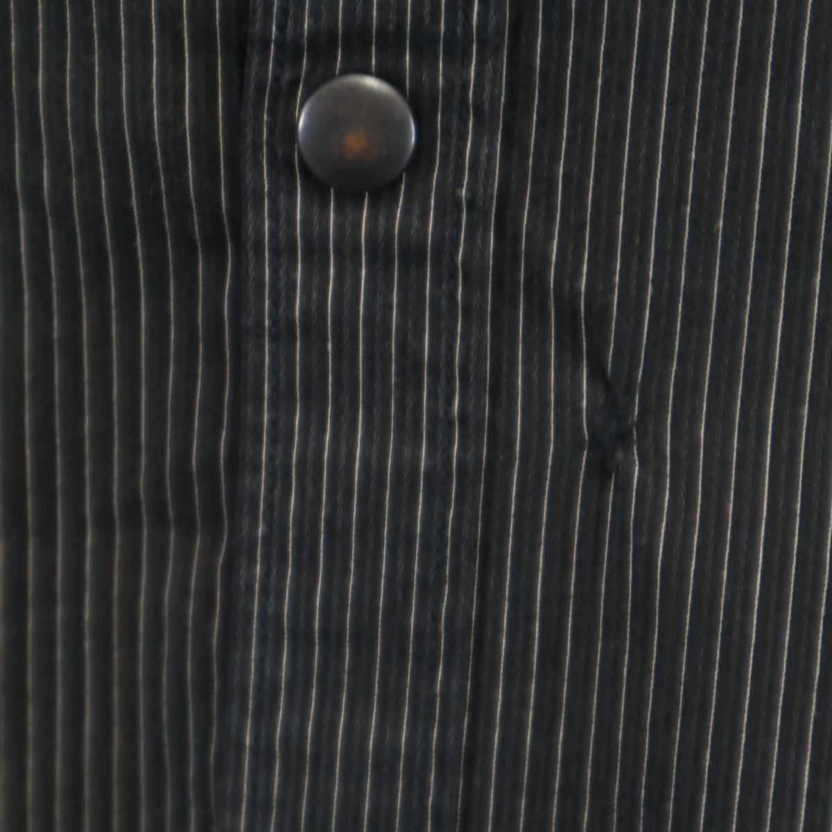 ARMANI EXCHANGE アルマーニエクスチェンジ ストライプ柄 長袖 シャツ M ブラック メンズ