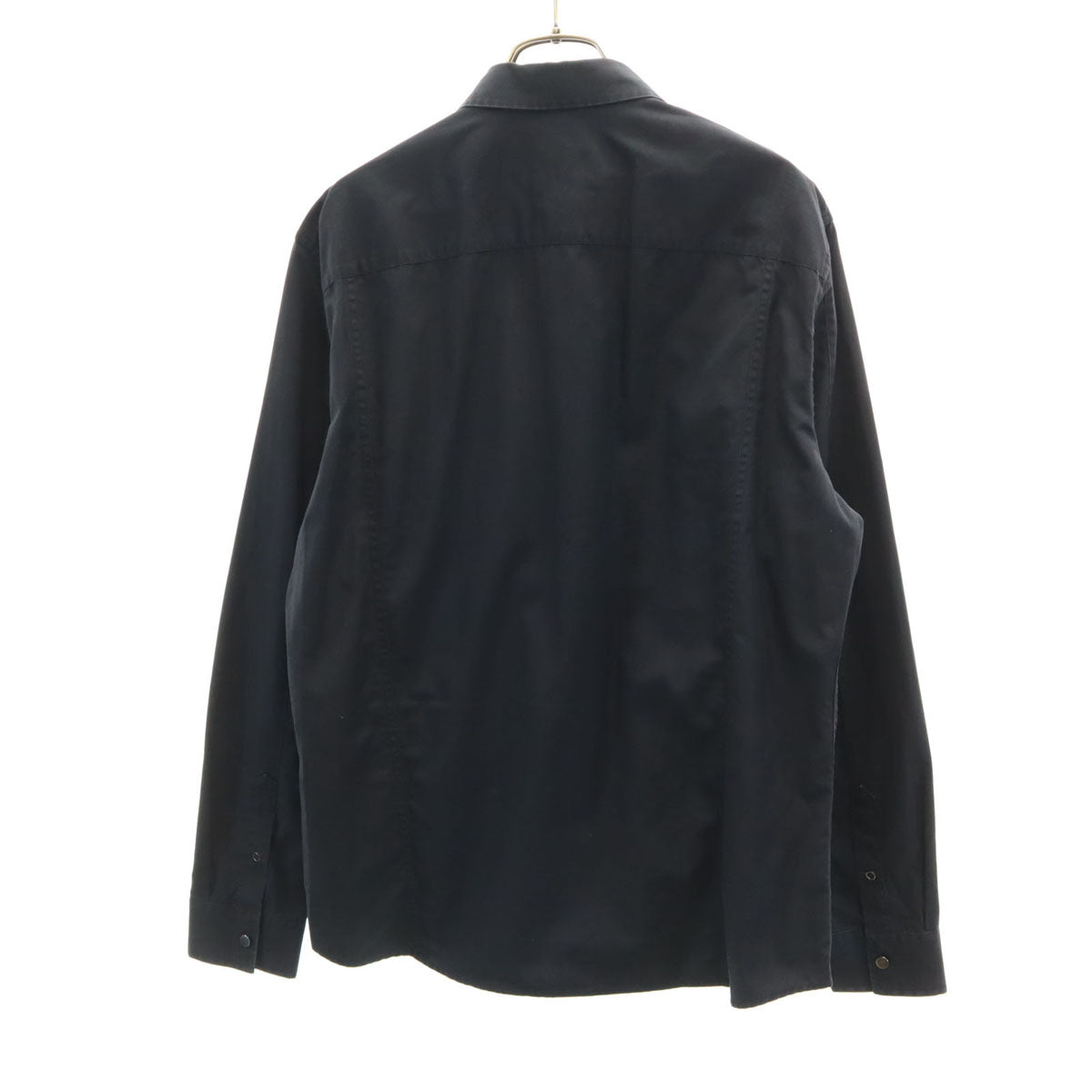 ARMANI EXCHANGE アルマーニエクスチェンジ 長袖 コットンシャツ M ブラック メンズ