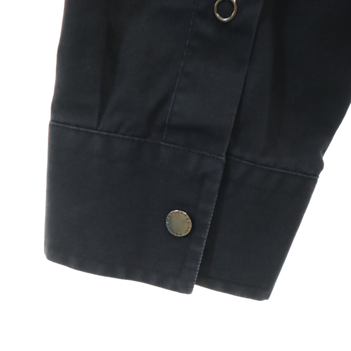 ARMANI EXCHANGE アルマーニエクスチェンジ 長袖 コットンシャツ M ブラック メンズ