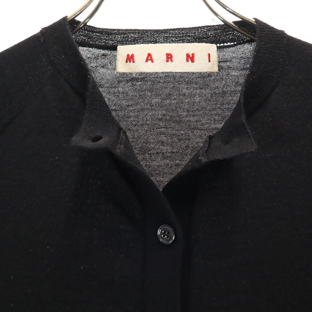 MARNI マルニ スペイン製 長袖 ニットカーディガン 36 ブラック レディース