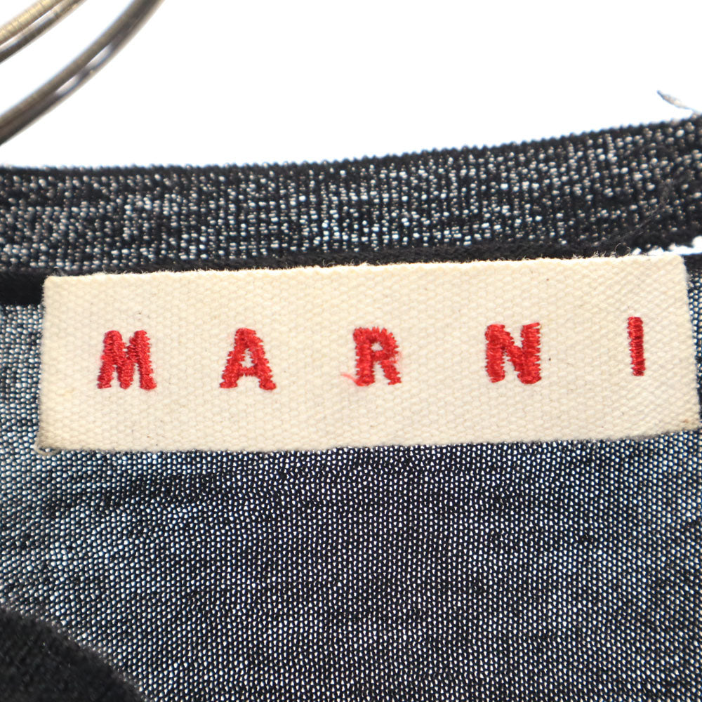MARNI マルニ スペイン製 長袖 ニットカーディガン 36 ブラック レディース