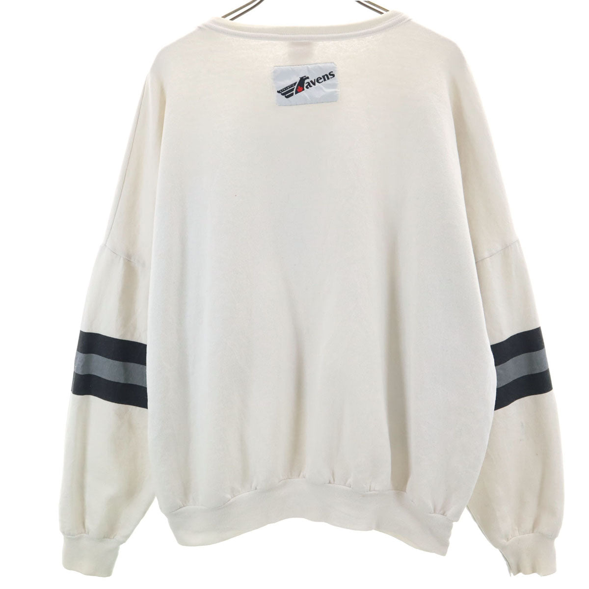 80s カナダ製 NFL レイダース 長袖 スウェット トレーナー L ホワイト JACK DAVIS メンズ