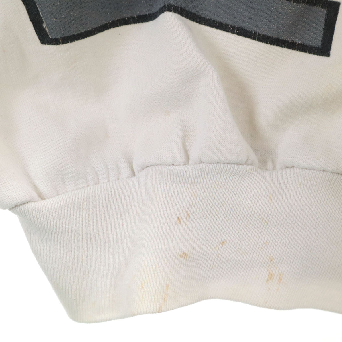 80s カナダ製 NFL レイダース 長袖 スウェット トレーナー L ホワイト JACK DAVIS メンズ