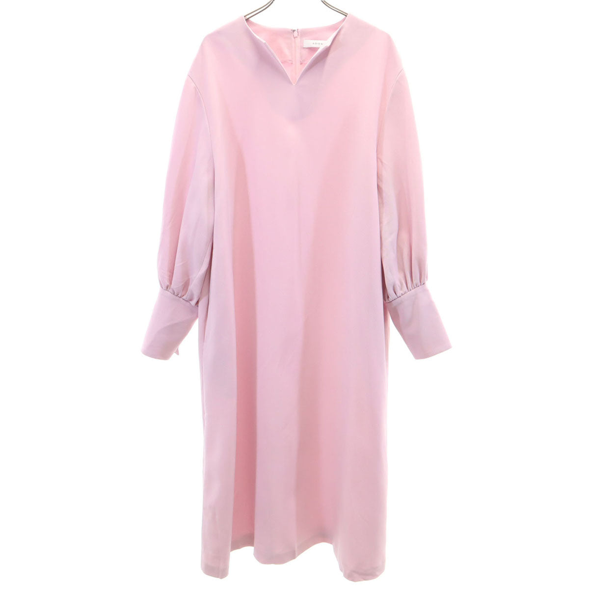 ADORE アドーア 日本製 長袖 ロングワンピース 36 ピンク レディース