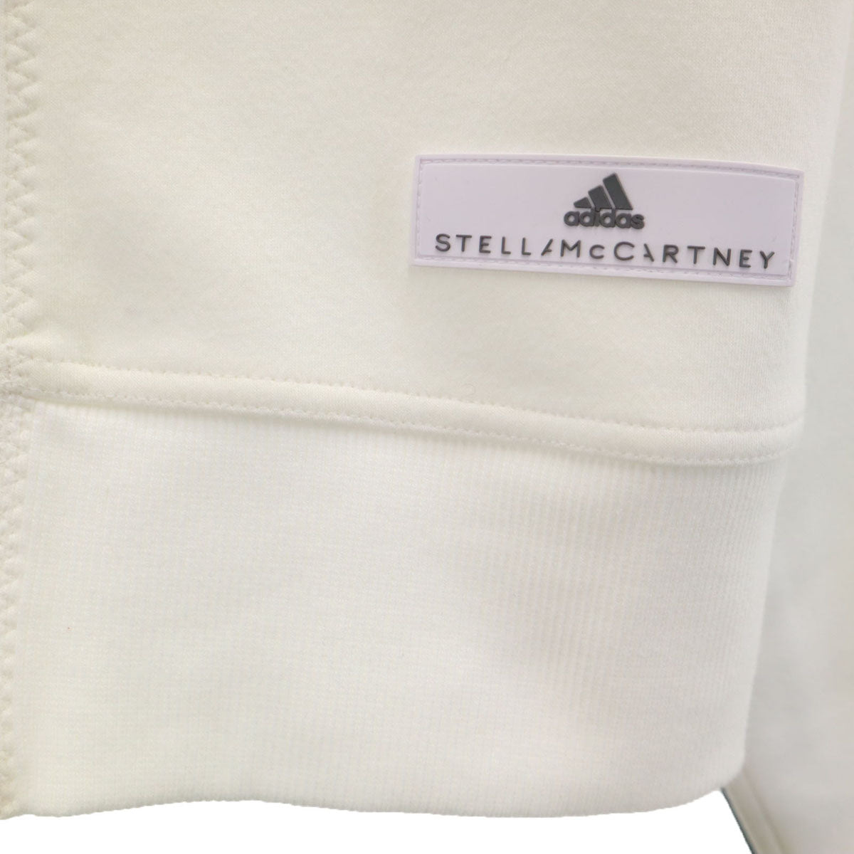 adidas by Stella McCartney アディダスバイステラマッカートニー 未使用 長袖 スウェット クロップド トレーナー 2XOT ホワイト レディース