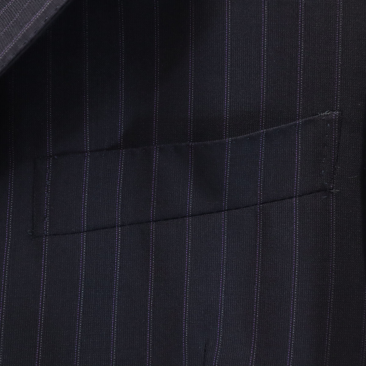 Ermenegildo Zegna エルメネジルドゼニア ストライプ柄 スーツ 上下 セットアップ 44 ネイビー メンズ