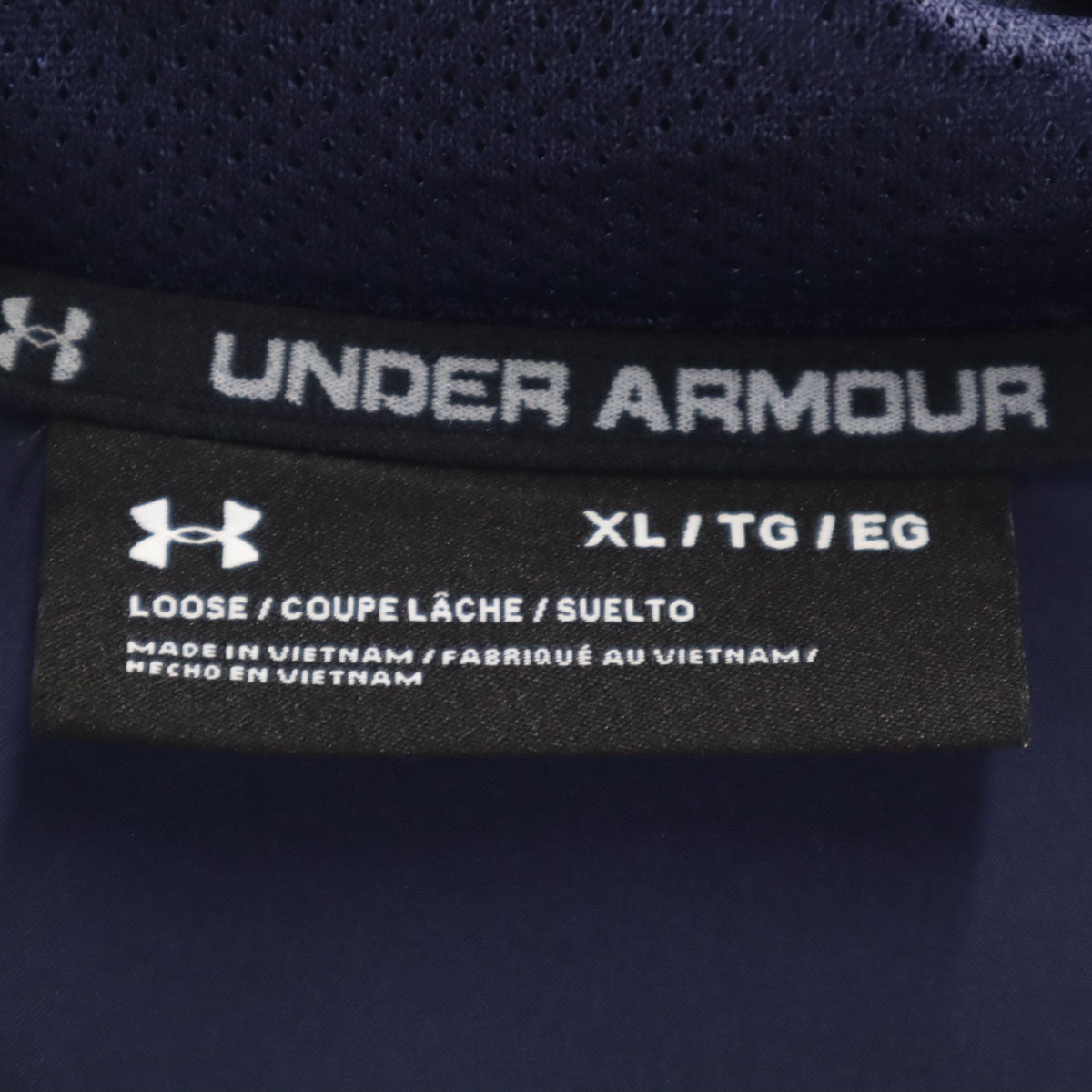 美品 UNDER ARMOUR アンダーアーマー 長袖 ジップパーカー 上下 セットアップ XL レッド メンズ