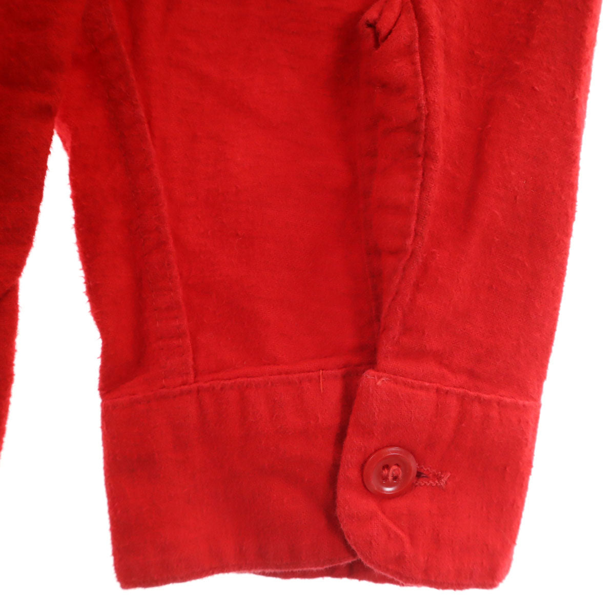 キングコール 50s 60s ヴィンテージ 長袖 コットン ネルシャツ レッド メンズ