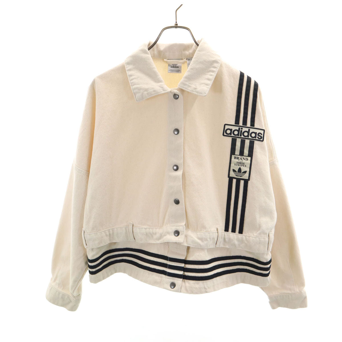 adidas Originals アディダスオリジナルス トレフォイルロゴ アディブレイク 2-In-1 ジャケット L 生成り レディース
