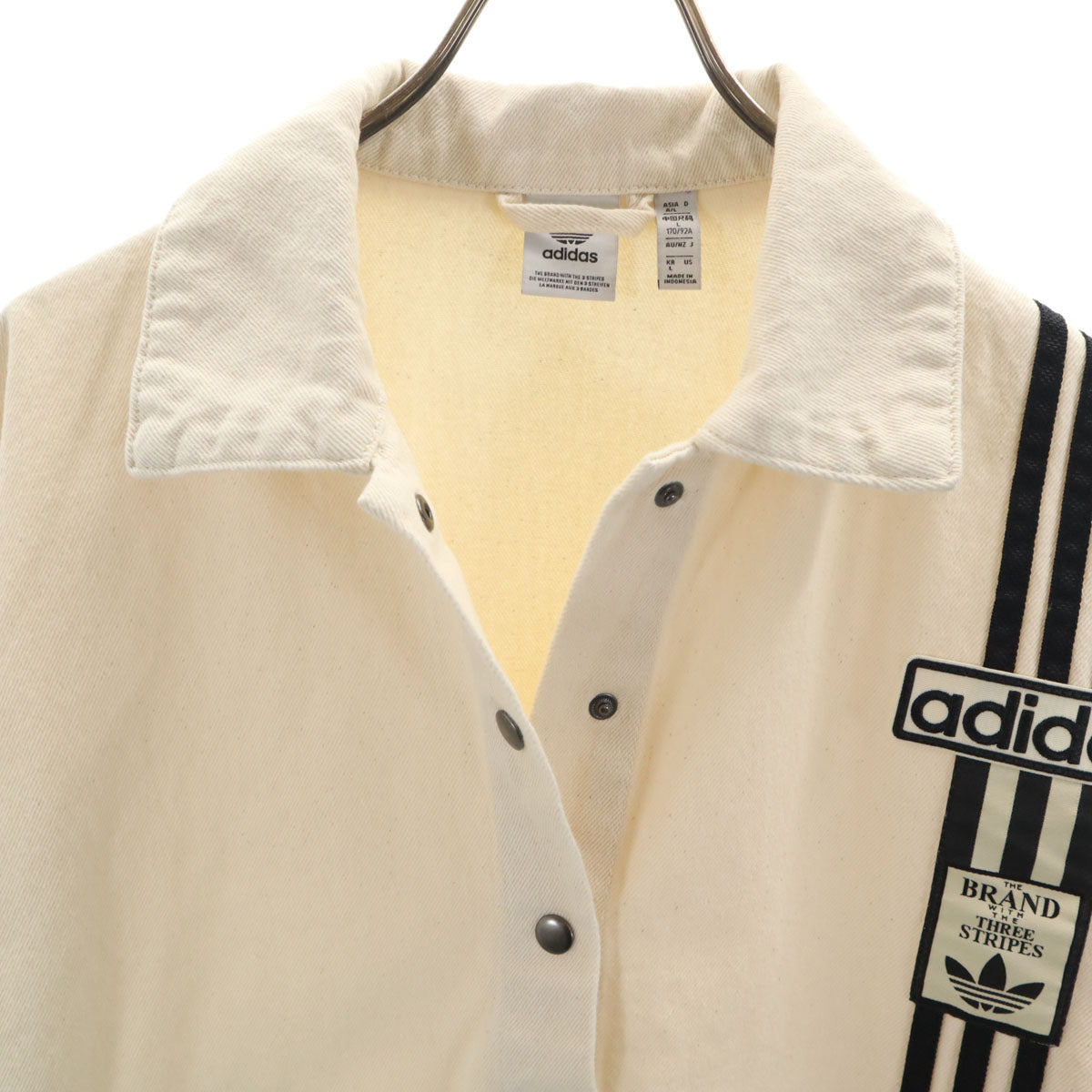 adidas Originals アディダスオリジナルス トレフォイルロゴ アディブレイク 2-In-1 ジャケット L 生成り レディース