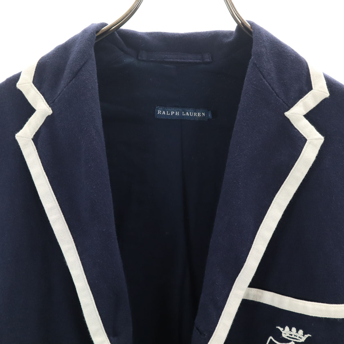 RALPH LAUREN ラルフローレン スウェット ブレザー 2 ネイビー アンコン レディース