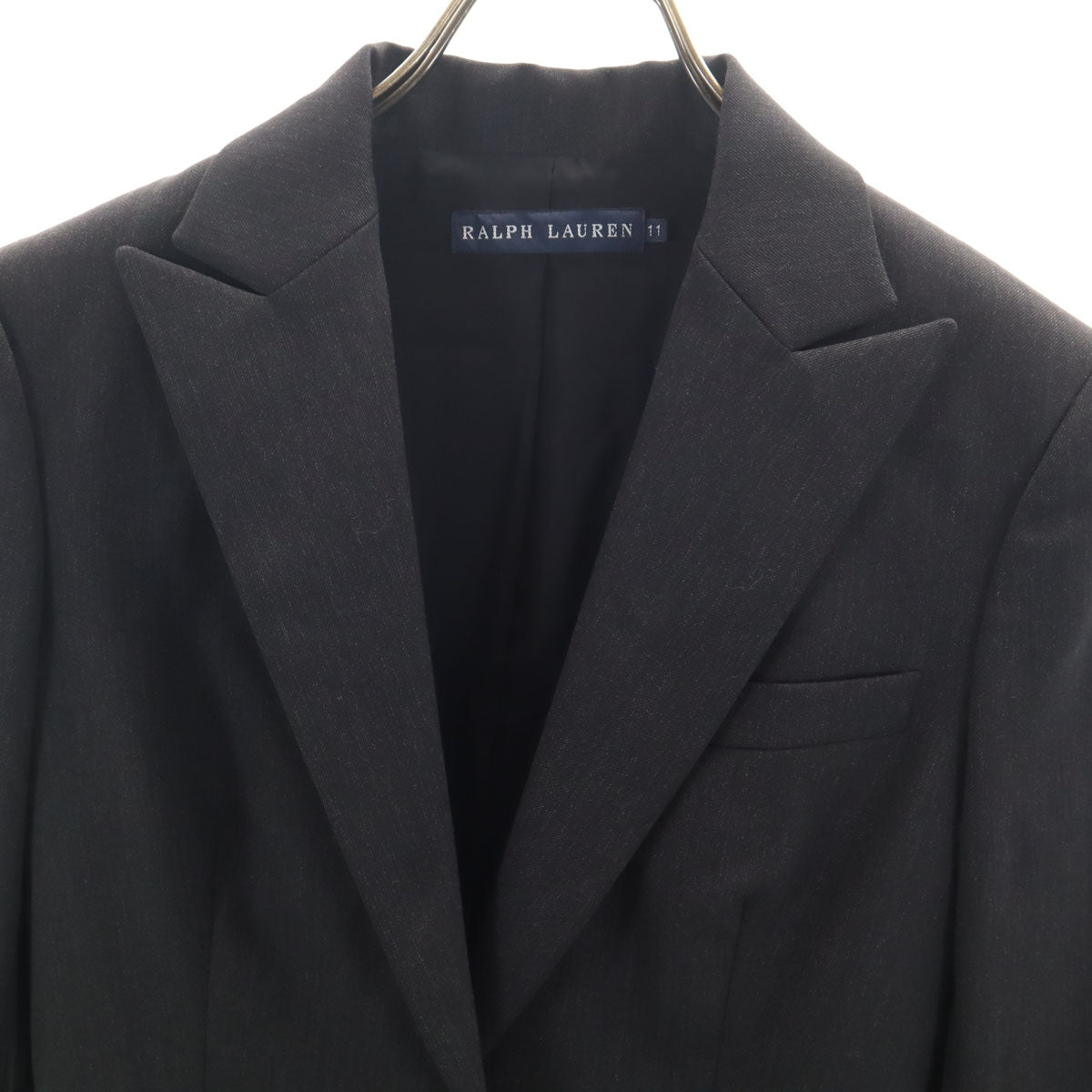 RALPH LAUREN ラルフローレン フレンチスリーブ ワンピース 11 チャコールグレー セット アンサンブル レディース