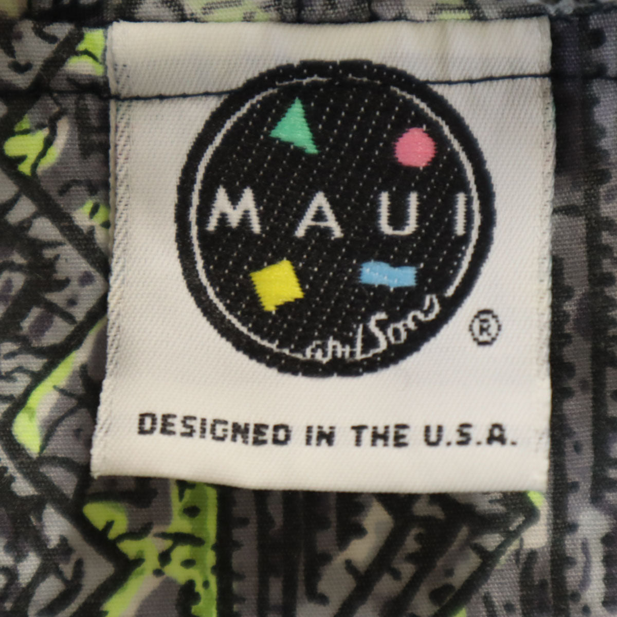 MAUI and Sons マウイアンドサンズ 90s オールド 総柄 フードジャケット グレー メンズ