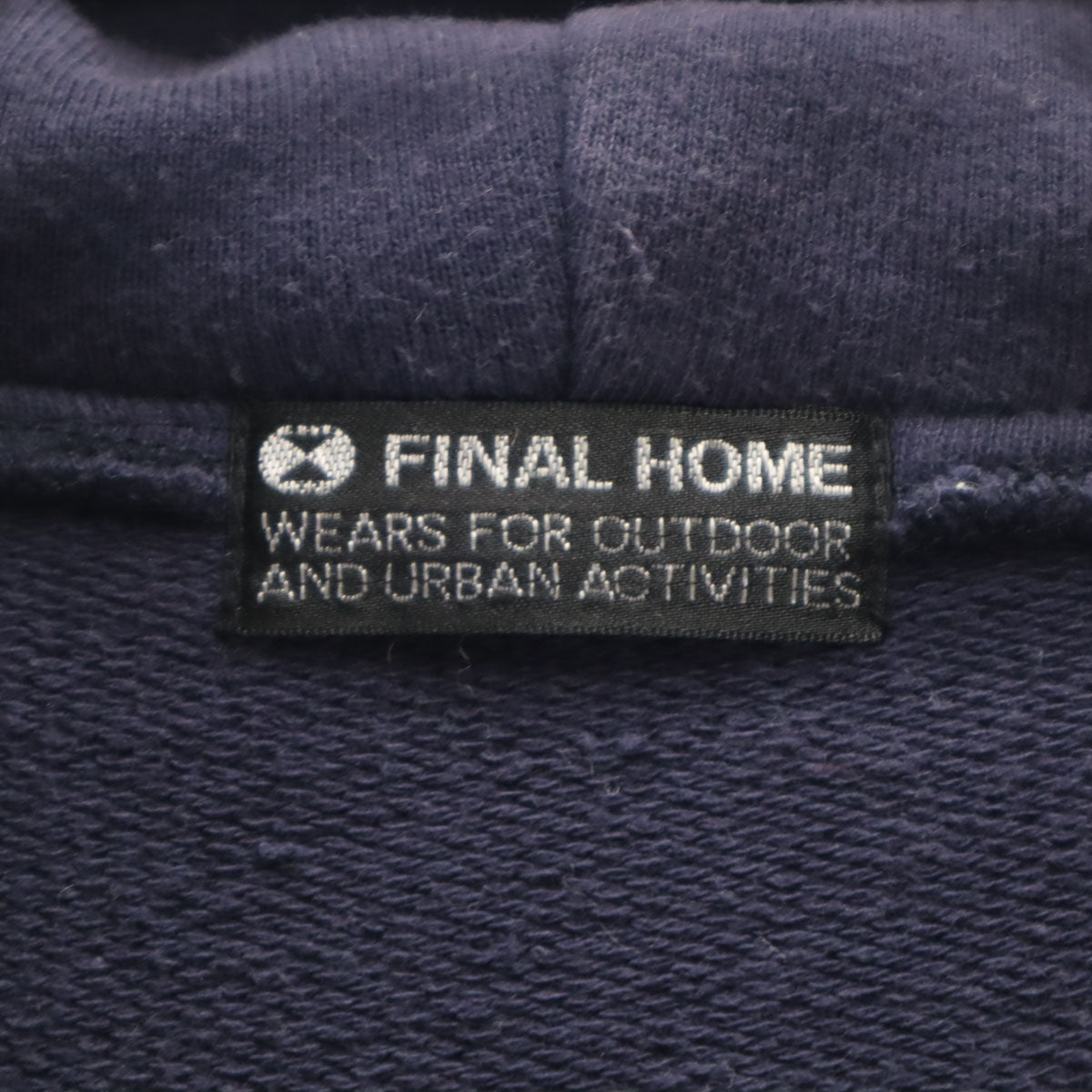 FINAL HOME ファイナルホーム 長袖 スウェット ダブルライダース ジップパーカー M ネイビー メンズ