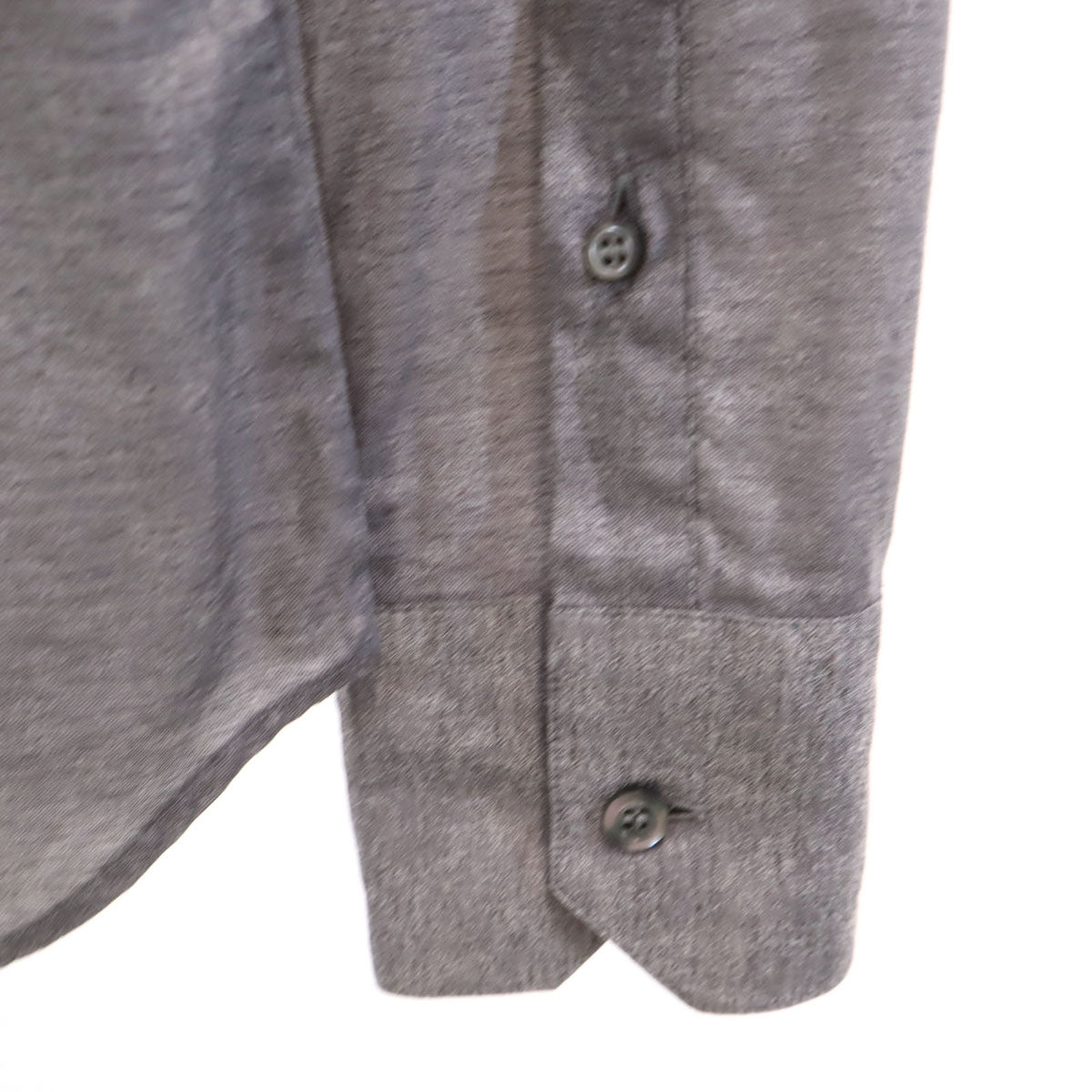 Emporio Armani エンポリオアルマーニ 長袖 スタンドカラー シャツ 40 グレー メンズ