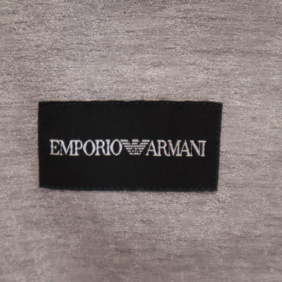 Emporio Armani エンポリオアルマーニ 長袖 スタンドカラー シャツ 40 グレー メンズ