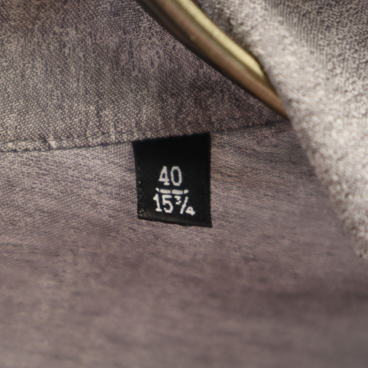 Emporio Armani エンポリオアルマーニ 長袖 スタンドカラー シャツ 40 グレー メンズ