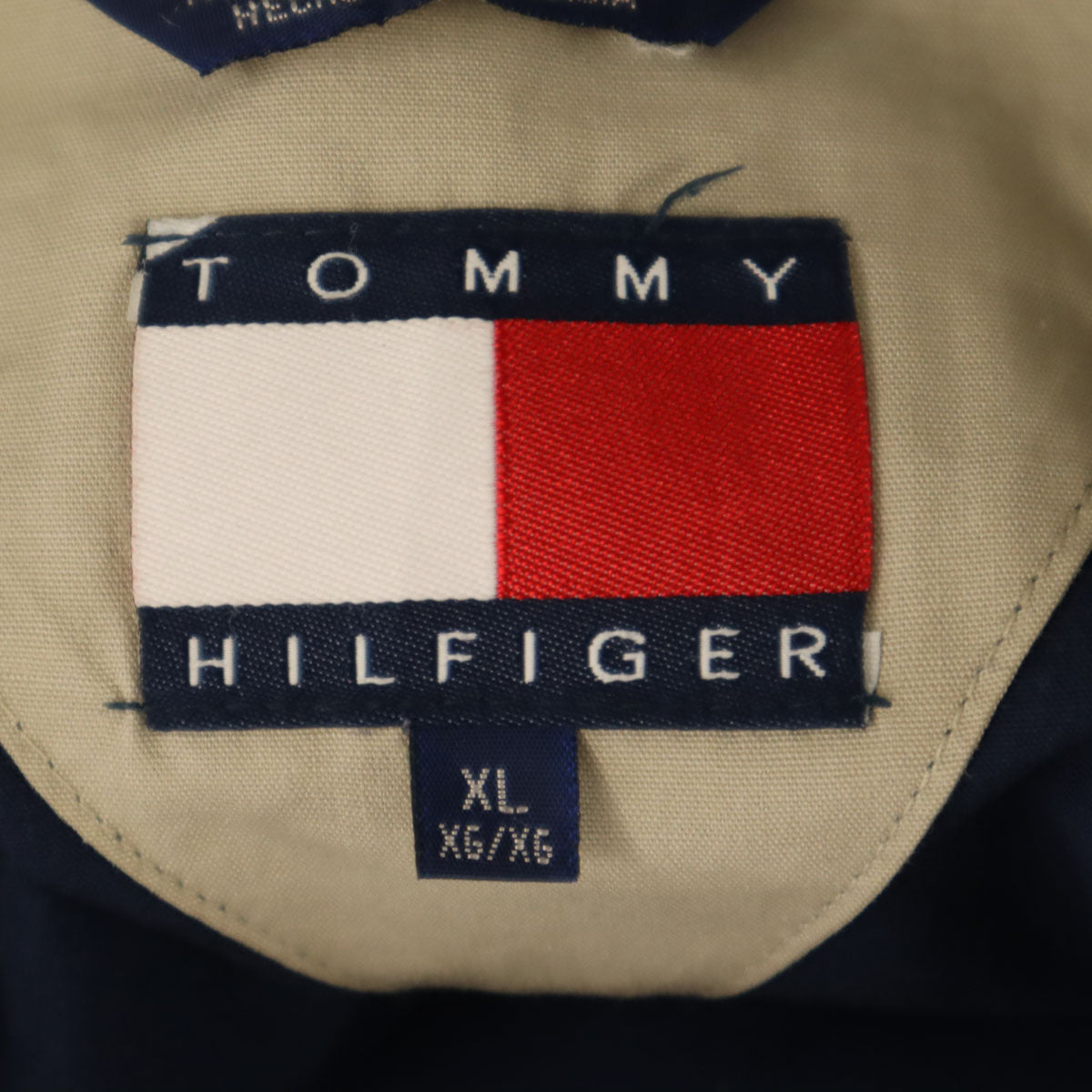 TOMMY HILFIGER トミーヒルフィガー 90s オールド フラッグタグ ブルゾン XL ネイビー スイングトップ ジャケット メンズ