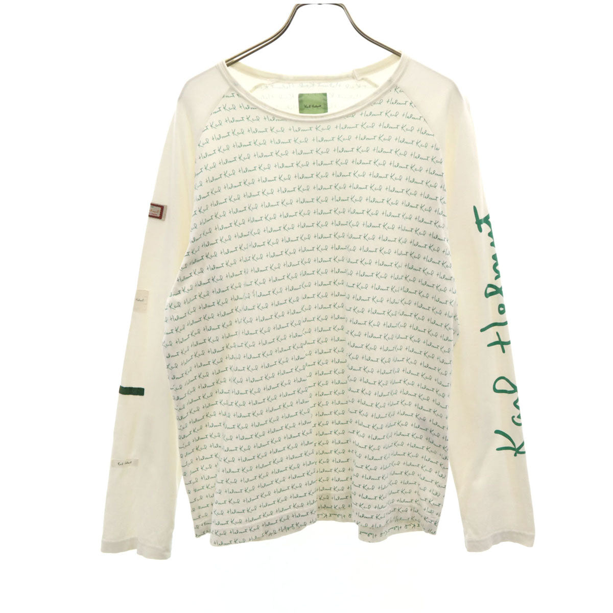 Karl Helmut カールヘルム 長袖 Tシャツ M ホワイト ロンT メンズ