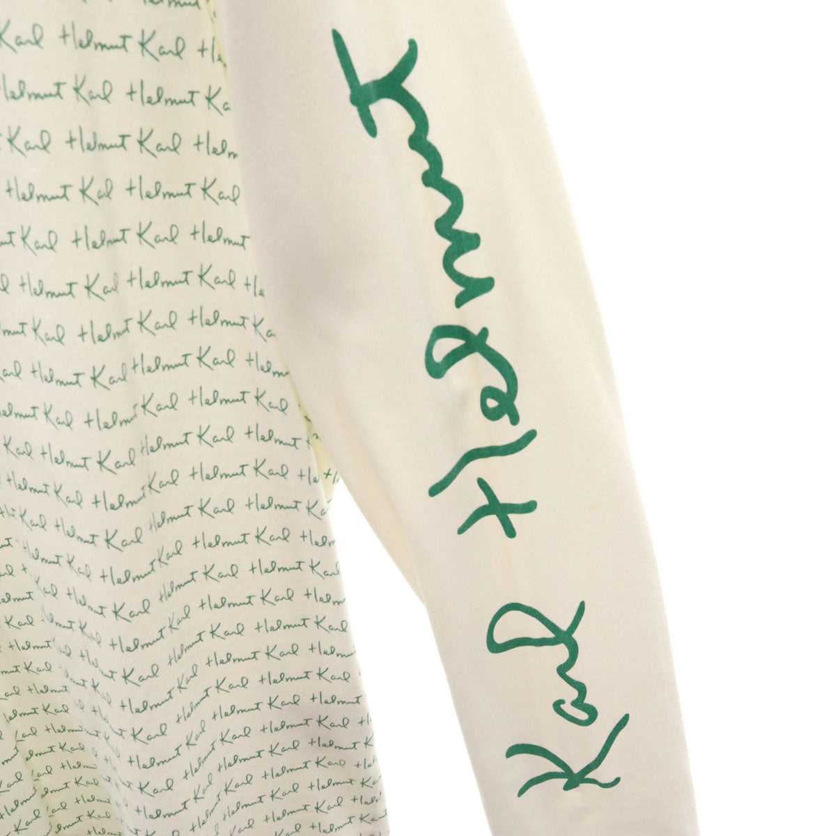 Karl Helmut カールヘルム 長袖 Tシャツ M ホワイト ロンT メンズ