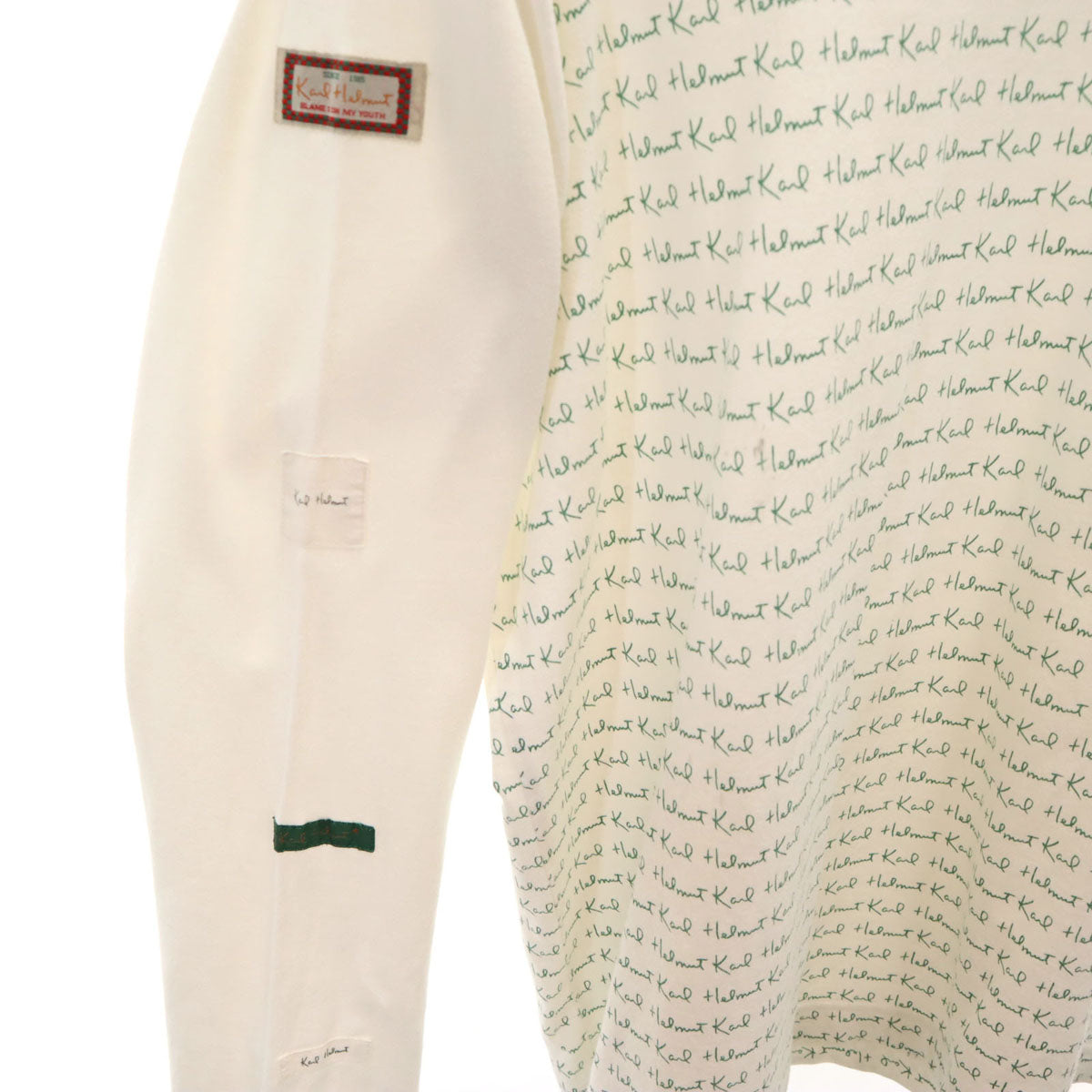 Karl Helmut カールヘルム 長袖 Tシャツ M ホワイト ロンT メンズ