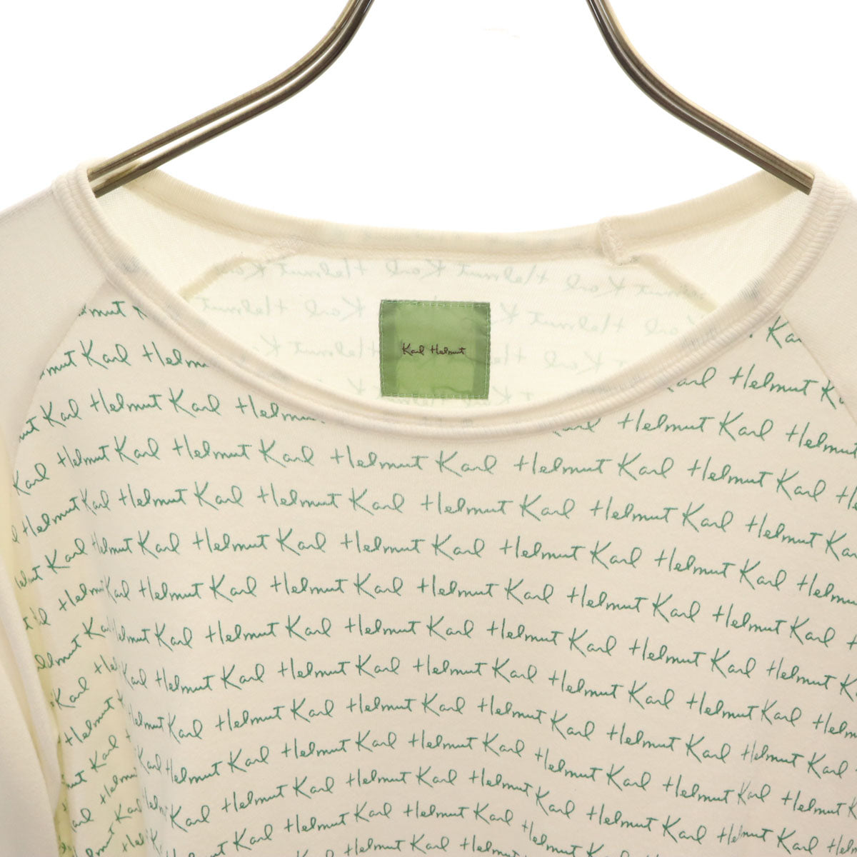 Karl Helmut カールヘルム 長袖 Tシャツ M ホワイト ロンT メンズ