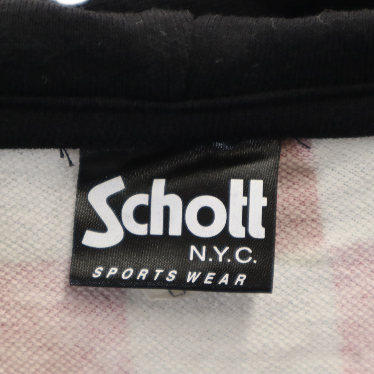 schott ショット 長袖 スウェット ジップパーカー L ブラック系 メンズ