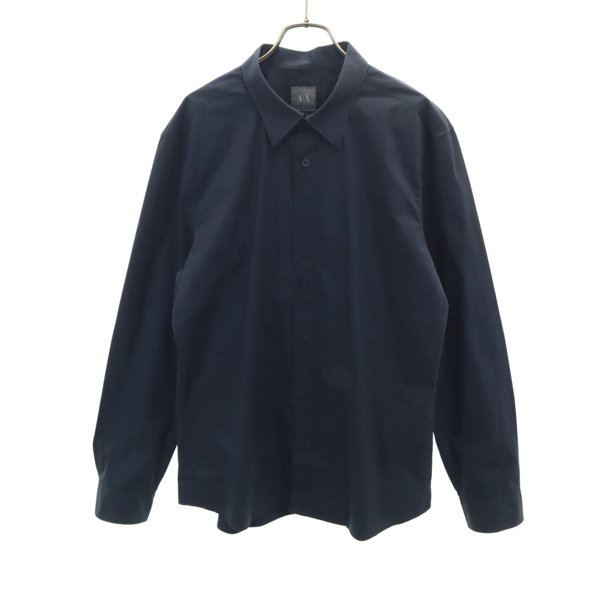 ARMANI EXCHANGE アルマーニエクスチェンジ 長袖 コットンシャツ L ブラック系 メンズ