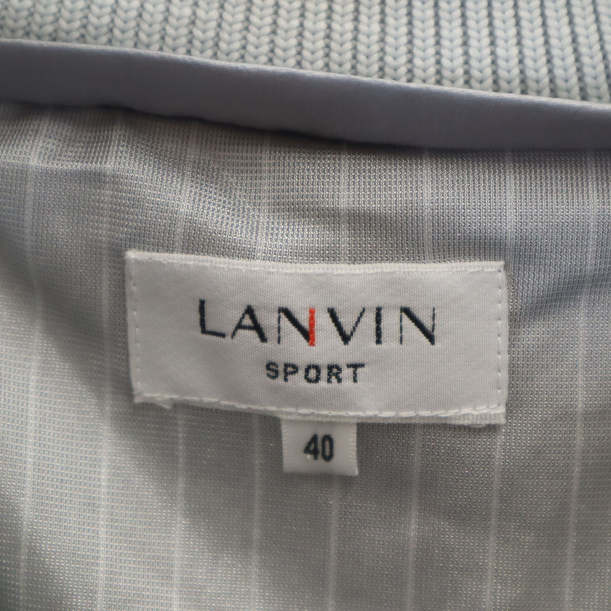 LANVIN SPORT ランバンスポール 日本製 ニットベスト 40 グレー メンズ