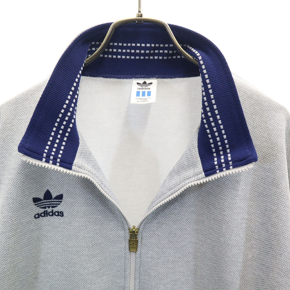 adidas アディダス 80s ヴィンテージ トラックジャケット L グレー ジャージ デサント メンズ
