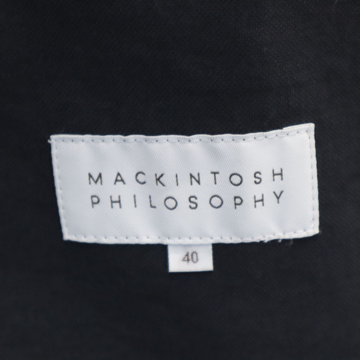 MACKINTOSH PHILOSOPHY マッキントッシュフィロソフィー テーラードジャケット 40 チャコール レディース
