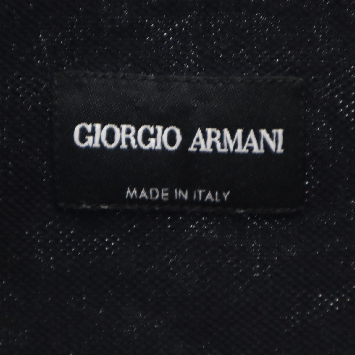 GIORGIO ARMANI ジョルジオアルマーニ イタリア製 長袖 鹿の子 シャツ 41 ネイビー メンズ