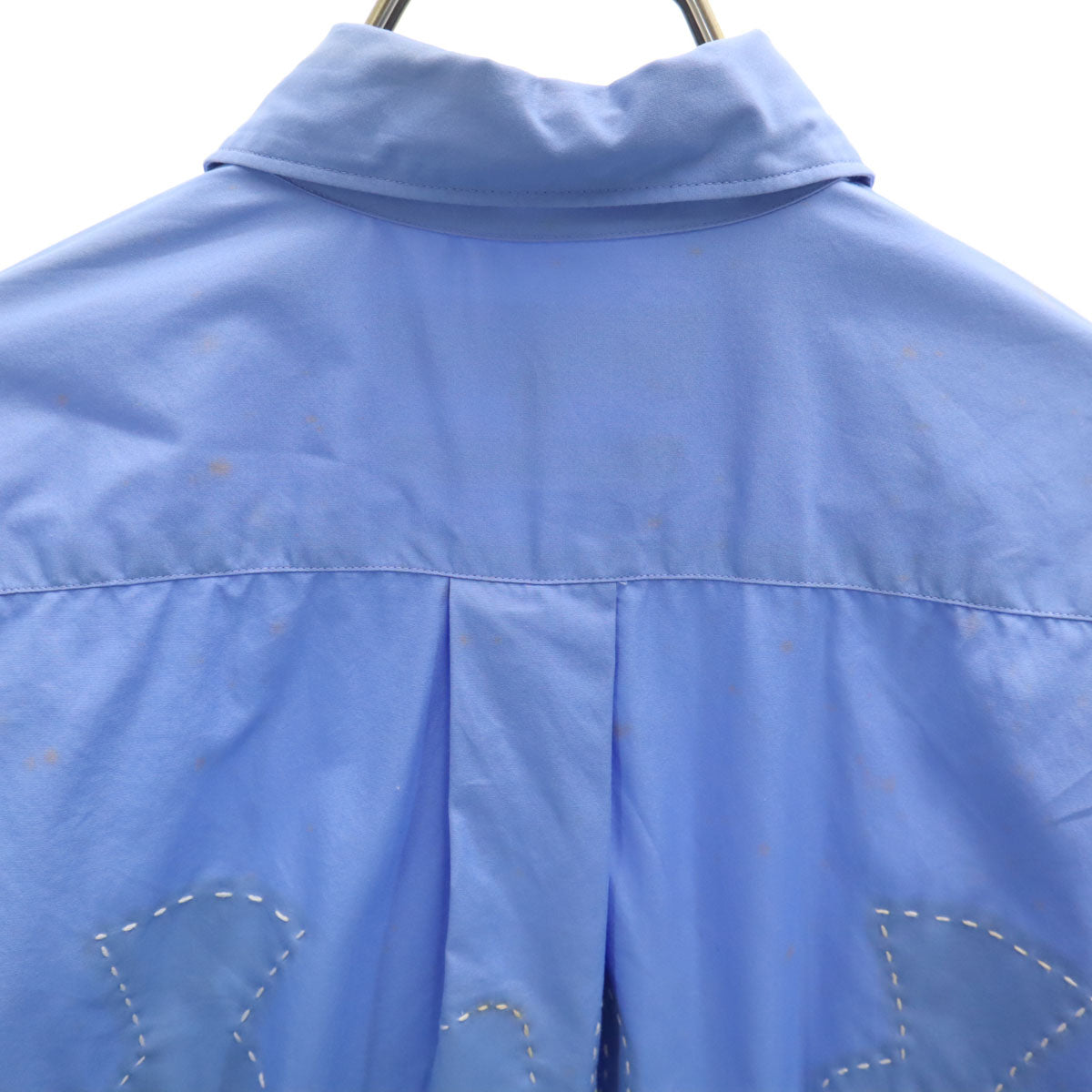 COMME des GARCONS SHIRT コムデギャルソンシャツ 未使用 フランス製 長袖 コットンシャツ S ブルー系 メンズ