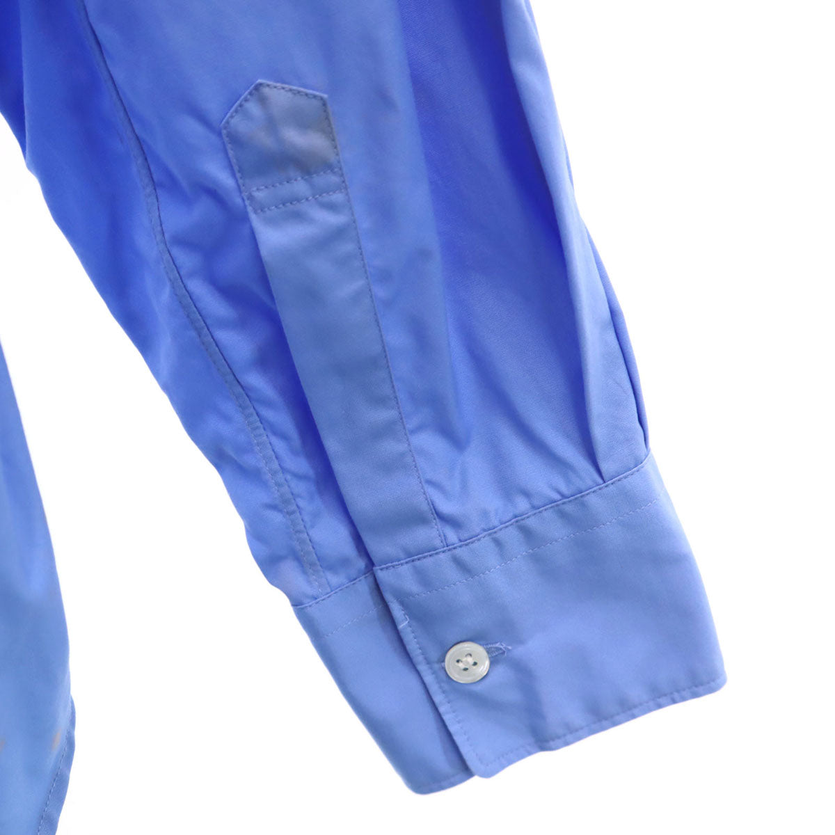COMME des GARCONS SHIRT コムデギャルソンシャツ 未使用 フランス製 長袖 コットンシャツ S ブルー系 メンズ